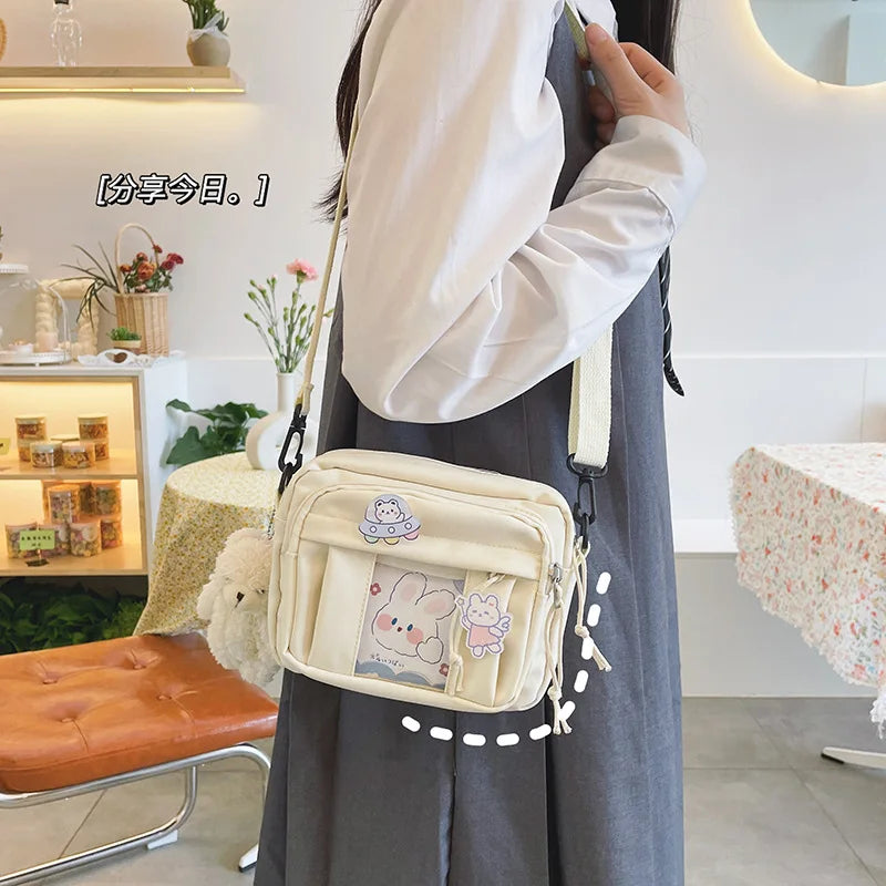 New Kawaii Bag Girls 2025 New JK Transparent Bag Small Crossbody Bag For Women Purses and Handbags Shoulder Bag Itabag Bolso - Tasawoq