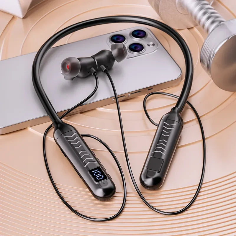 2023 New True Wireless BT Headphones: High Quality, Long Life, Digital Display and Pluggable Memory Card Playback! - Tasawoq