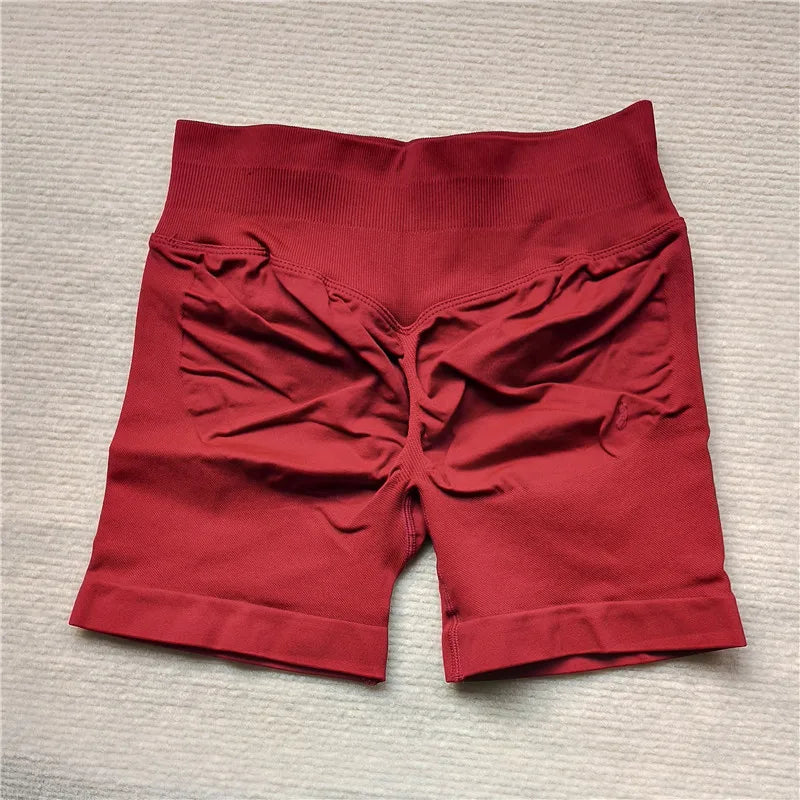 Gym Impact Running Shorts Scrunch Butt Shorts Women Biker Cycling Shorts Seamless Leggings Sexy Athletic Yoga Shorts - Tasawoq