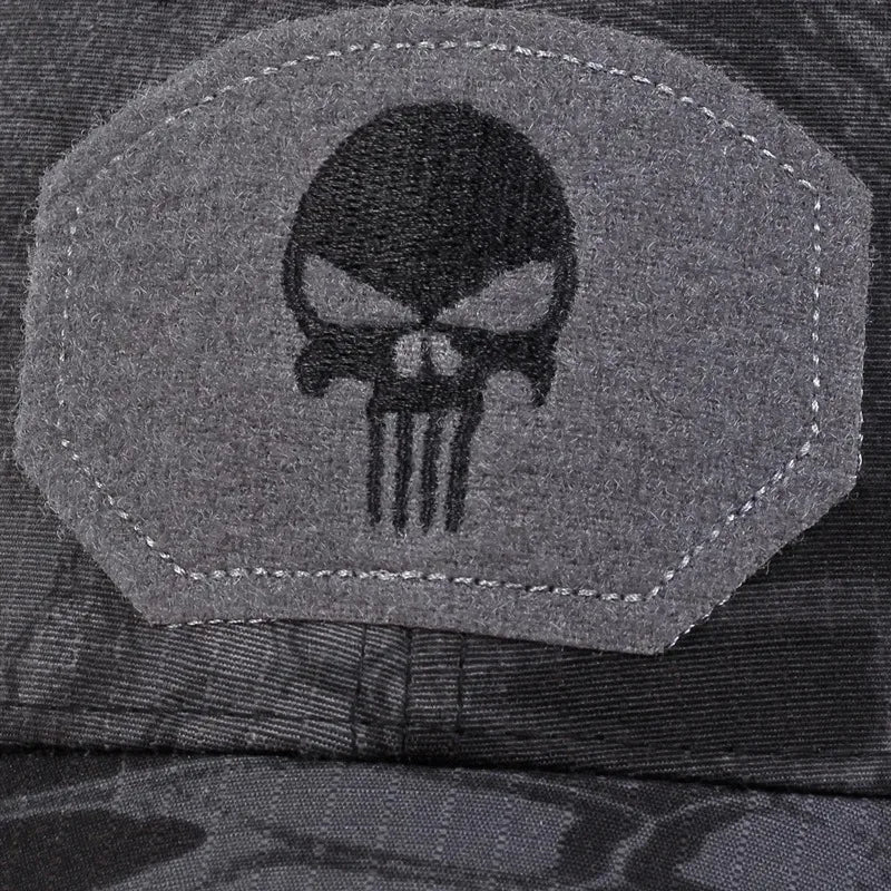 2025 NEW Skull Embroidered Top with Patch Breathable Baseball Caps Spring and Autumn Outdoor Adjustable Casual Hat Sunscreen Hat - Tasawoq