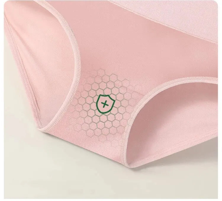 4Pcs Women's Panties High Waist Underwear Fashion Print Girls Briefs Breathable Cotton Panty Plus Size M-5XL Female Lingerie - Tasawoq