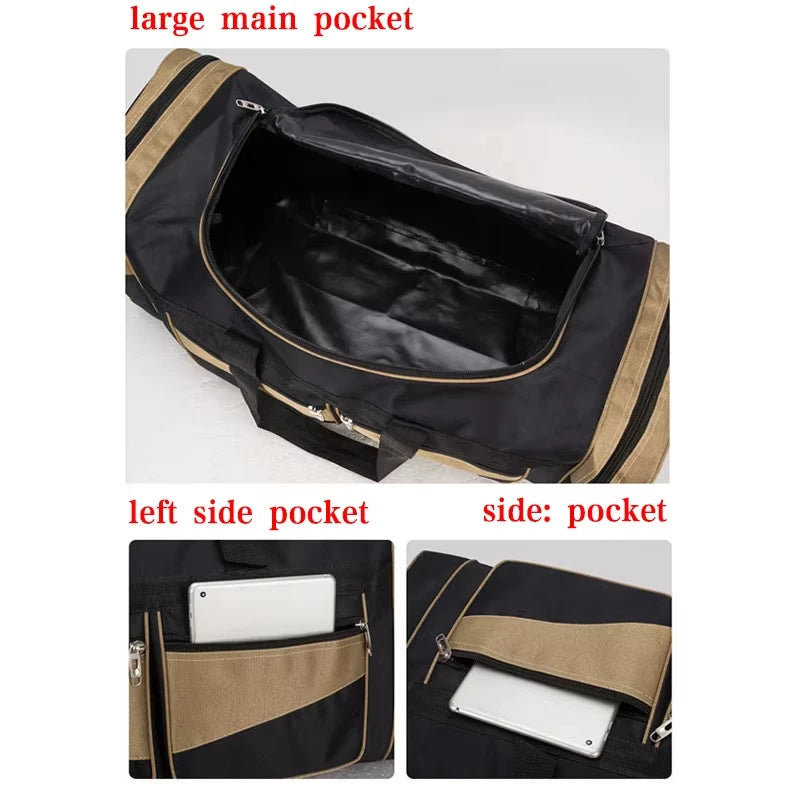 Luggage Travel Bag Gym Fitness Handbags for Women Men Outdoor Sports Shoulder Large Storage Duffel Training Long Distance Bag - Tasawoq