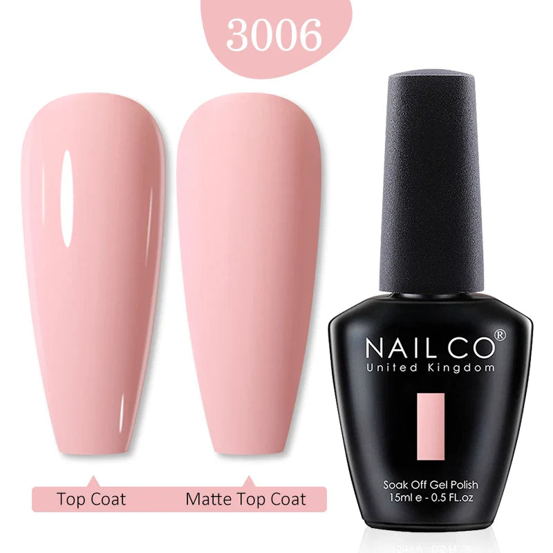 NAILCO Red Colors Series 15ML Nail Gel Polish Nail Supplies Semi Permanent For Nail Art Manicure Soak Off LED UV Hybrid Varnish - Tasawoq