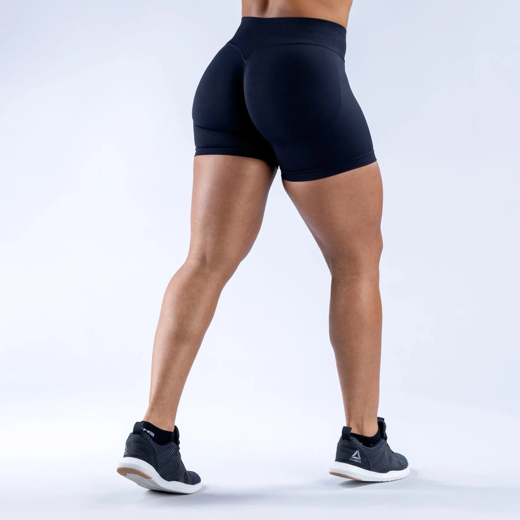 NCLAGEN Women Low Rise Impact Shorts Sports Workout Gym Running Seamless Leggings Scrunch Booty Hip Lifting Yoga Biker Shorts - Tasawoq