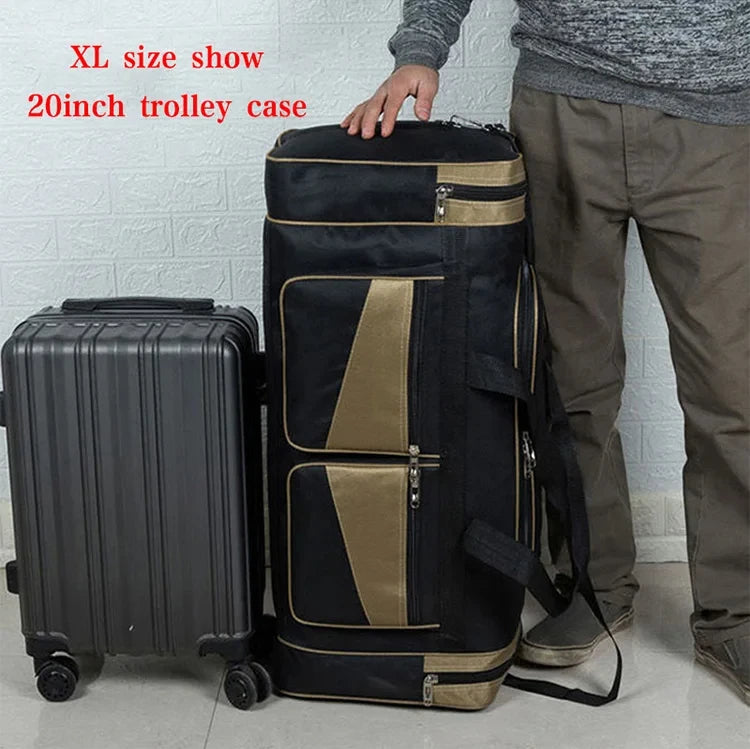 Luggage Travel Bag Gym Fitness Handbags for Women Men Outdoor Sports Shoulder Large Storage Duffel Training Long Distance Bag - Tasawoq