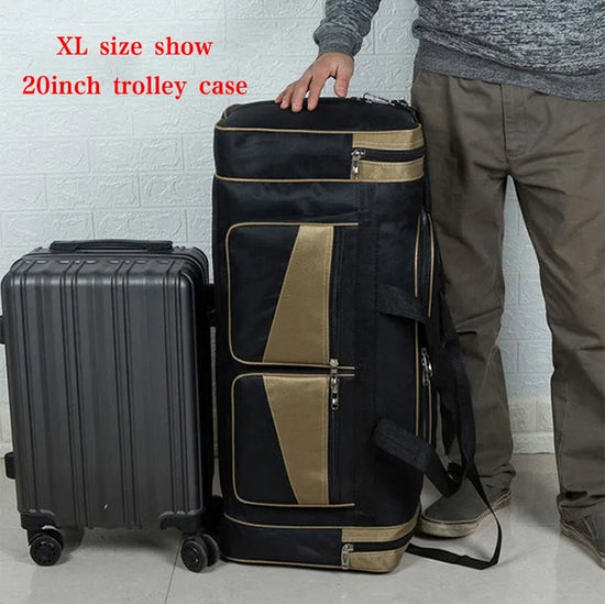 Luggage Travel Bag Gym Fitness Handbags for Women Men Outdoor Sports Shoulder Large Storage Duffel Training Long Distance Bag - Tasawoq
