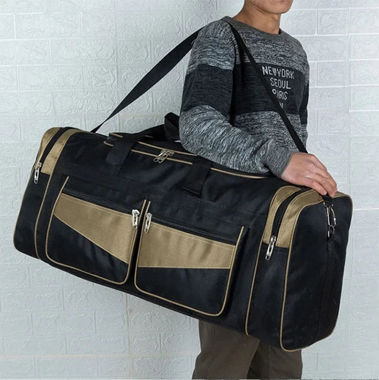 Luggage Travel Bag Gym Fitness Handbags for Women Men Outdoor Sports Shoulder Large Storage Duffel Training Long Distance Bag - Tasawoq