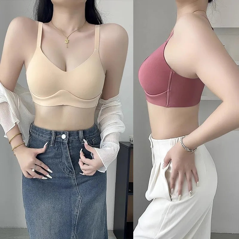 FallSweet Women Push Up Bra Girls Seamless Bras Japanese Style Wireless Underwear No Steel Ring Bralette Sexy Female Lingerie - Tasawoq