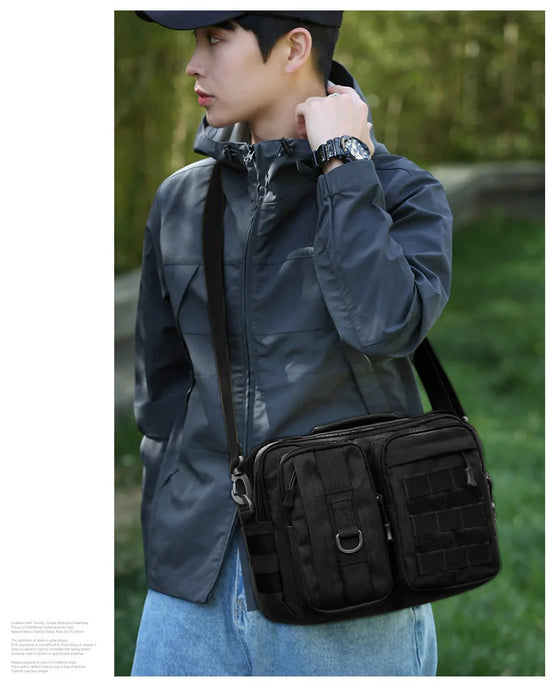 Trekking Tactical Handbags Shoulder Bag Camping for Man Hiking Travel Climbing Fishing Sling Crossbody Outdoor Weekend Molle Bag - Tasawoq