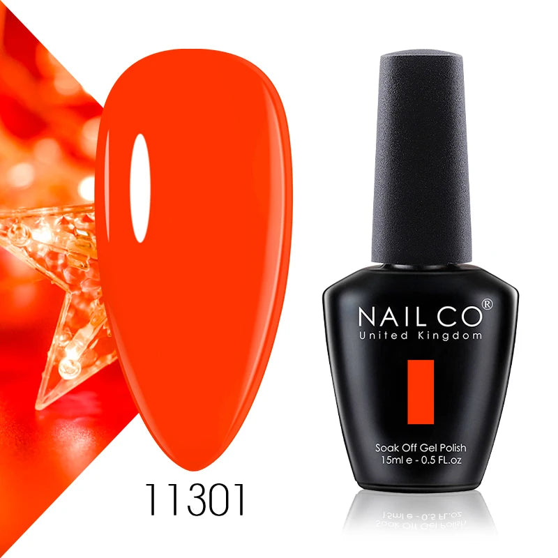NAILCO 15ml Fresh Series Gel Nail Polish Design UV&LED Nail Gel Spring Summer Color Vernis Nail Art Glitter All For Manicure Set - Tasawoq