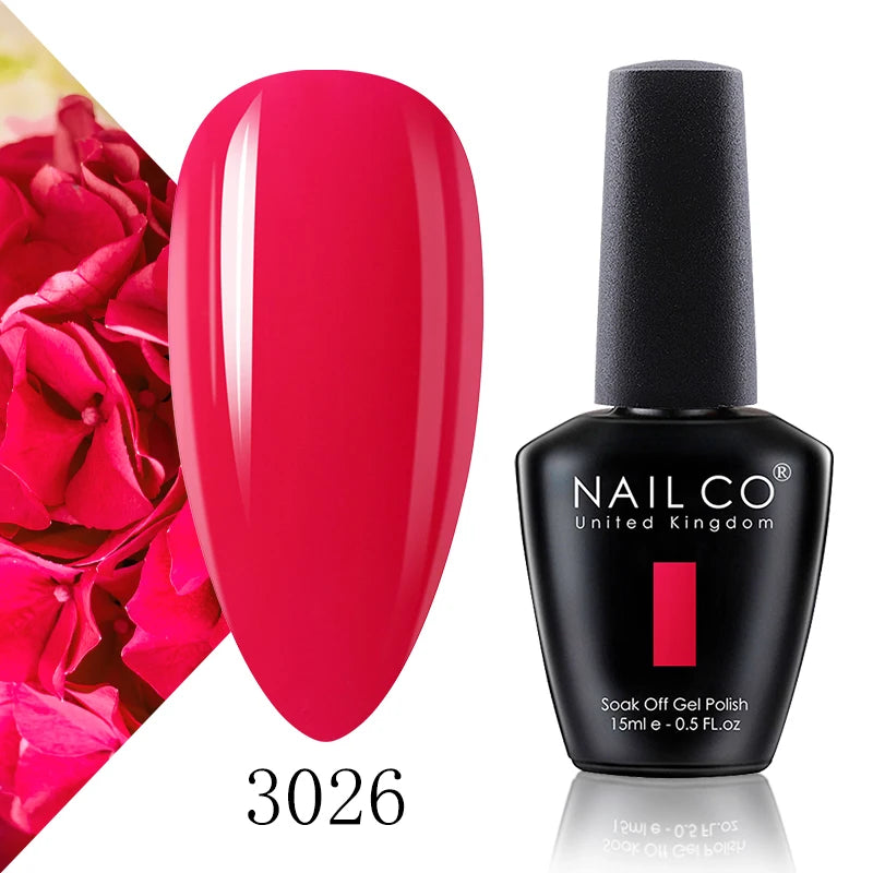 NAILCO 15ml Fresh Series Gel Nail Polish Design UV&LED Nail Gel Spring Summer Color Vernis Nail Art Glitter All For Manicure Set - Tasawoq
