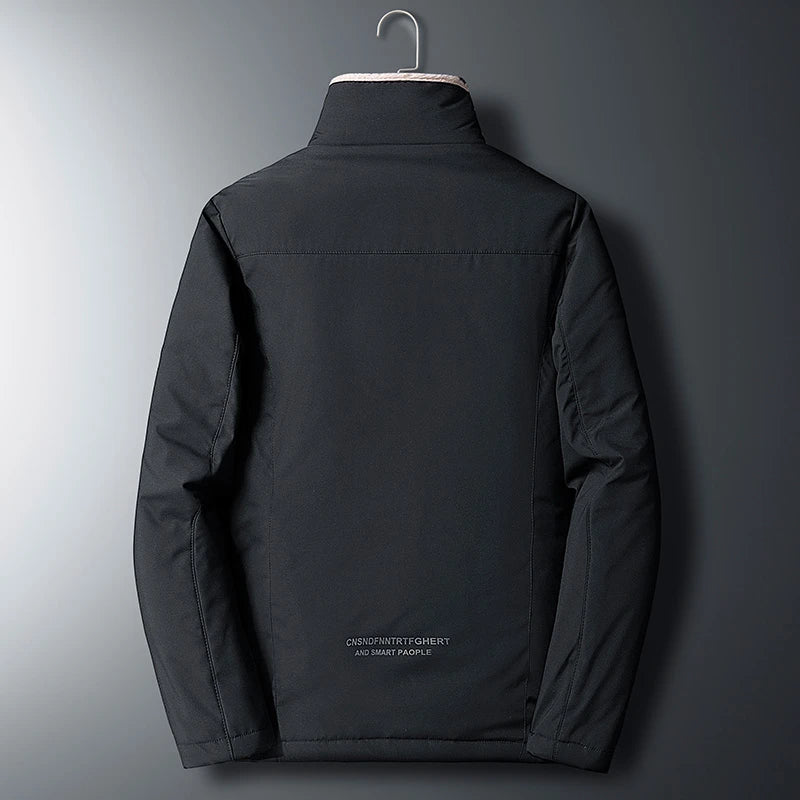 Men 2024 Winter Windproof Warm Thick Fleece Jacket Men Fashion Casual Coat Men Autumn Brand Outwear Outdoor Classic Jacket Men - Tasawoq