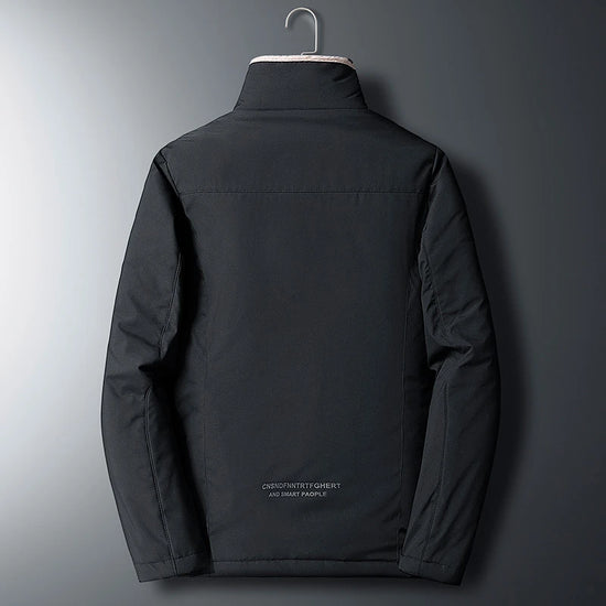 Men 2024 Winter Windproof Warm Thick Fleece Jacket Men Fashion Casual Coat Men Autumn Brand Outwear Outdoor Classic Jacket Men - Tasawoq