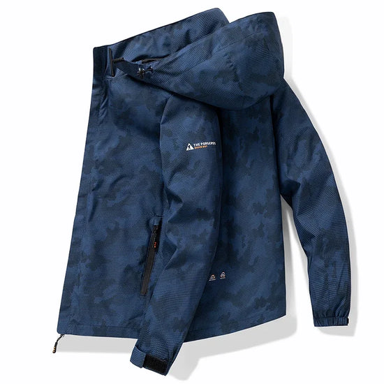 Hooded Hiking Jacket Men Outdoor Bomber Jackets Waterproof Windbreaker 2024 Spring Autumn Sports Casual Cargo Jackets Mens Coats - Tasawoq