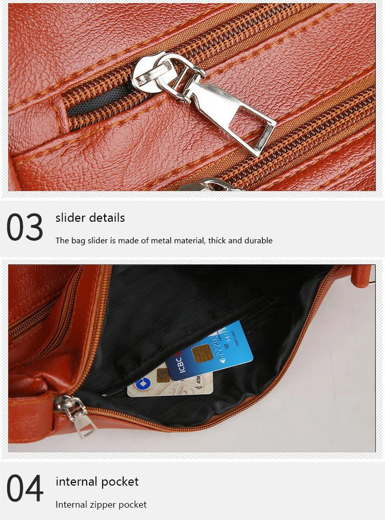 Women's Bag 2025 Trend Korean Handbags Designer Luxury Brand Ladies Shoulder Bags Soft Leather Fashion Versatile Crossbody Bag - Tasawoq