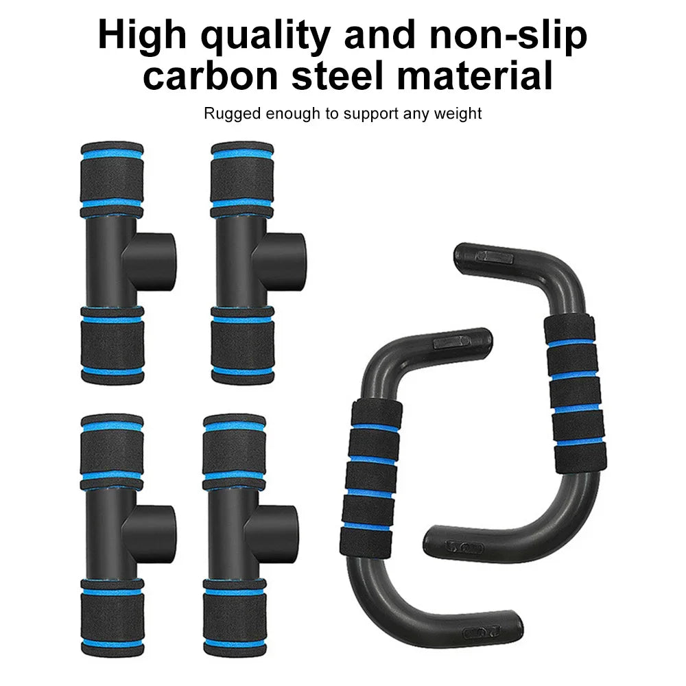 1pair U-shaped Push-up Rack Fitness Equipment Hand Sponge Grip Muscle Training Push Up Bar Chest Home Gym Body Building - Tasawoq