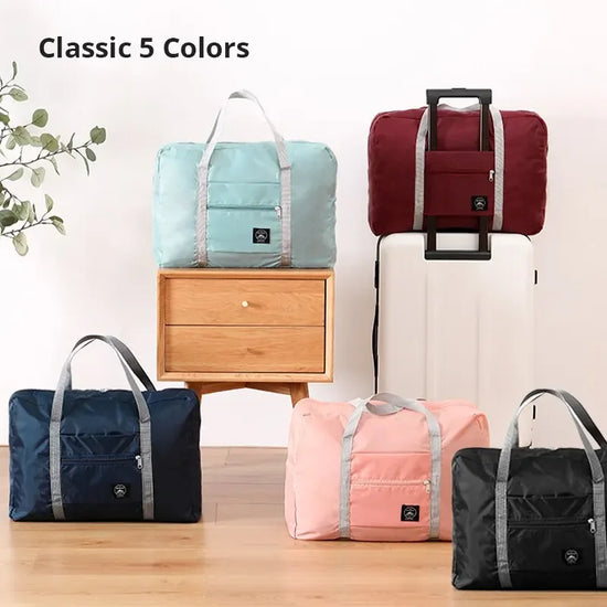 2 Pack Foldable Travel Duffel Bag for Airlines Carry on Bag Weekender Overnight Hospital Tote Bag Gym Duffel Bag Women Men - Tasawoq