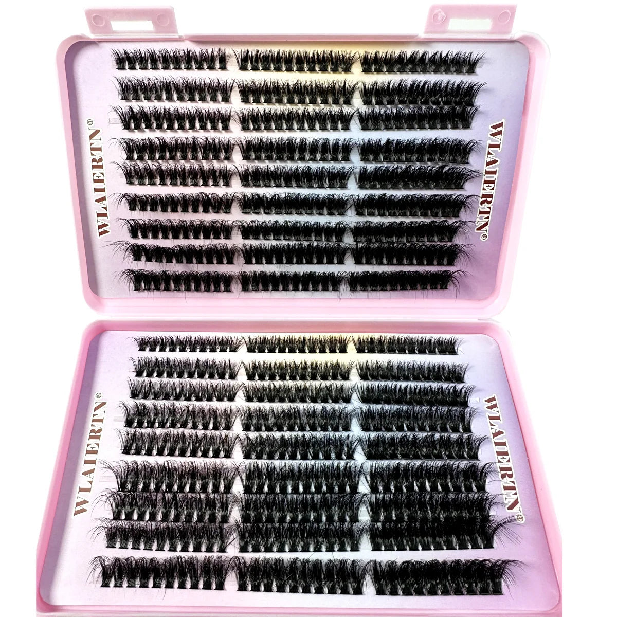 Faux Mink Eyelashes 540Cluster C Curled 9-16mm Mixed Natural Eyelash Extension 3D Russian Strip Personal Eyelash Makeup Tool - Tasawoq