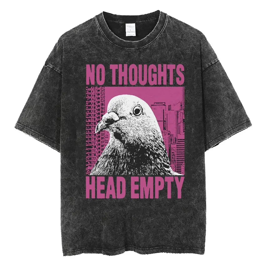 The Horrors Are Never Ending Yet I Remain Silly T-shirt Funny Japanese Style Frog Retro Washed T Shirt Men's Oversized Tees Tops - Tasawoq