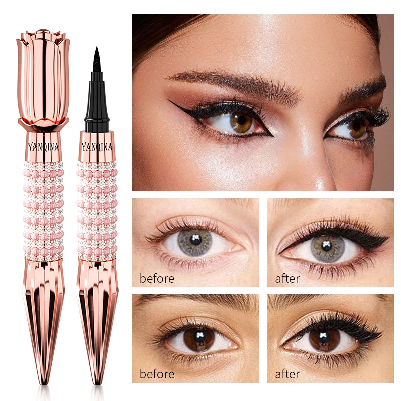 Liquid Eyeliner Pen Waterproof Black Long-Lasting Eye Liner Pencil Thick Quick-Dry Cosmetics Makeup Tool - Tasawoq