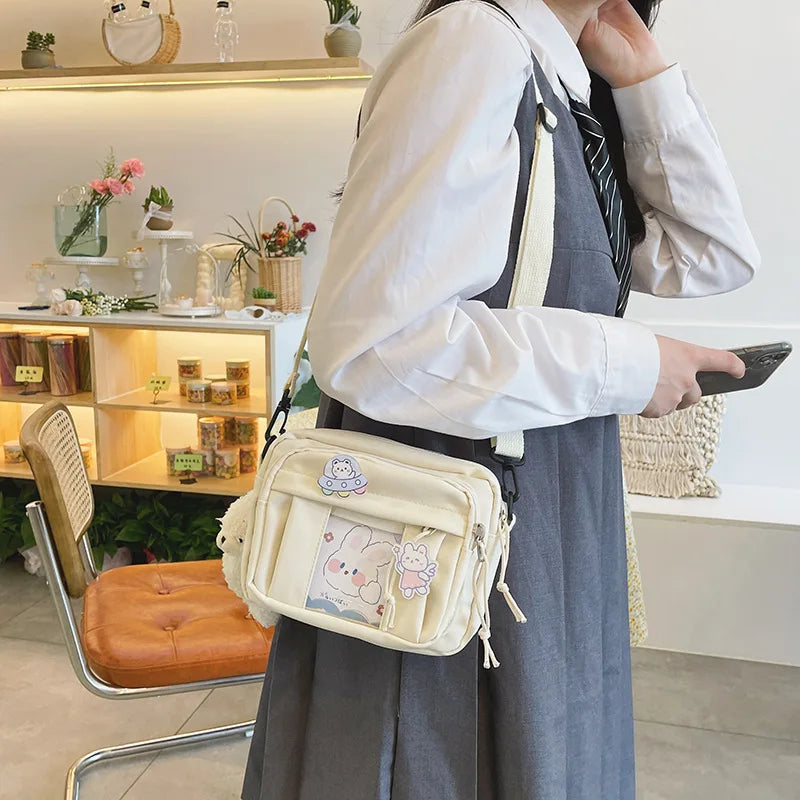 New Kawaii Bag Girls 2025 New JK Transparent Bag Small Crossbody Bag For Women Purses and Handbags Shoulder Bag Itabag Bolso - Tasawoq