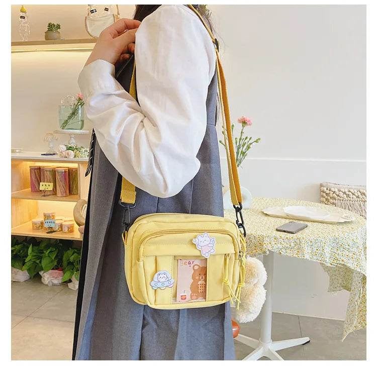 New Kawaii Bag Girls 2025 New JK Transparent Bag Small Crossbody Bag For Women Purses and Handbags Shoulder Bag Itabag Bolso - Tasawoq
