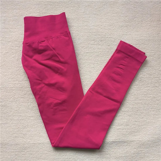 Seamless Sporty Leggings High Impact Yoga Leggings Fitness Pants Butt Lifting Tights Tummy Control Squat Proof Workout Tights - Tasawoq