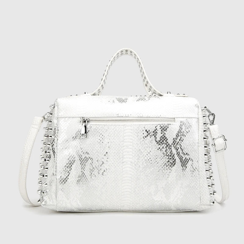 Women's bag luxury designer purses and handbags Shoulder bags vintage Rivet tote bag for women Large capacity travel bag purse - Tasawoq