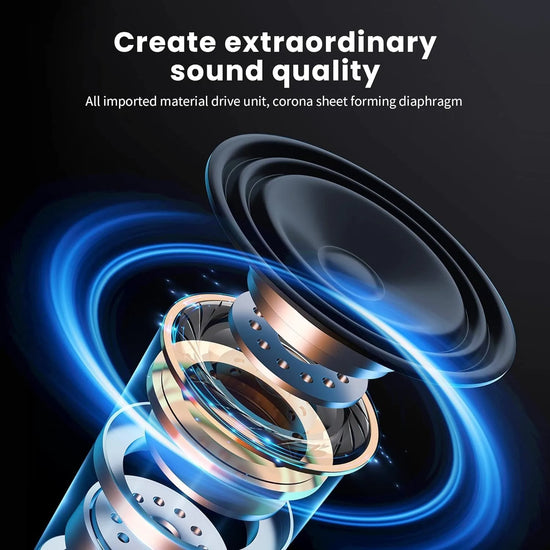 #P2961 Wireless Bluetooth 5.3 Headphones Over Ear Hifi Stereo Headset True Sports With Earphones TF/AUX Music Player with HD Mic - Tasawoq