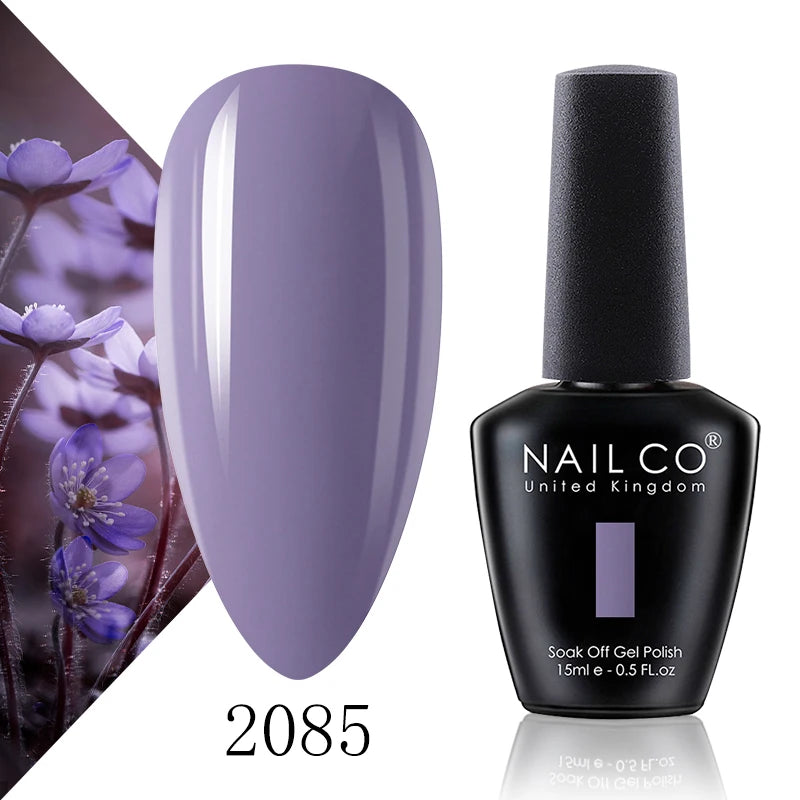 NAILCO 15ml Fresh Series Gel Nail Polish Design UV&LED Nail Gel Spring Summer Color Vernis Nail Art Glitter All For Manicure Set - Tasawoq