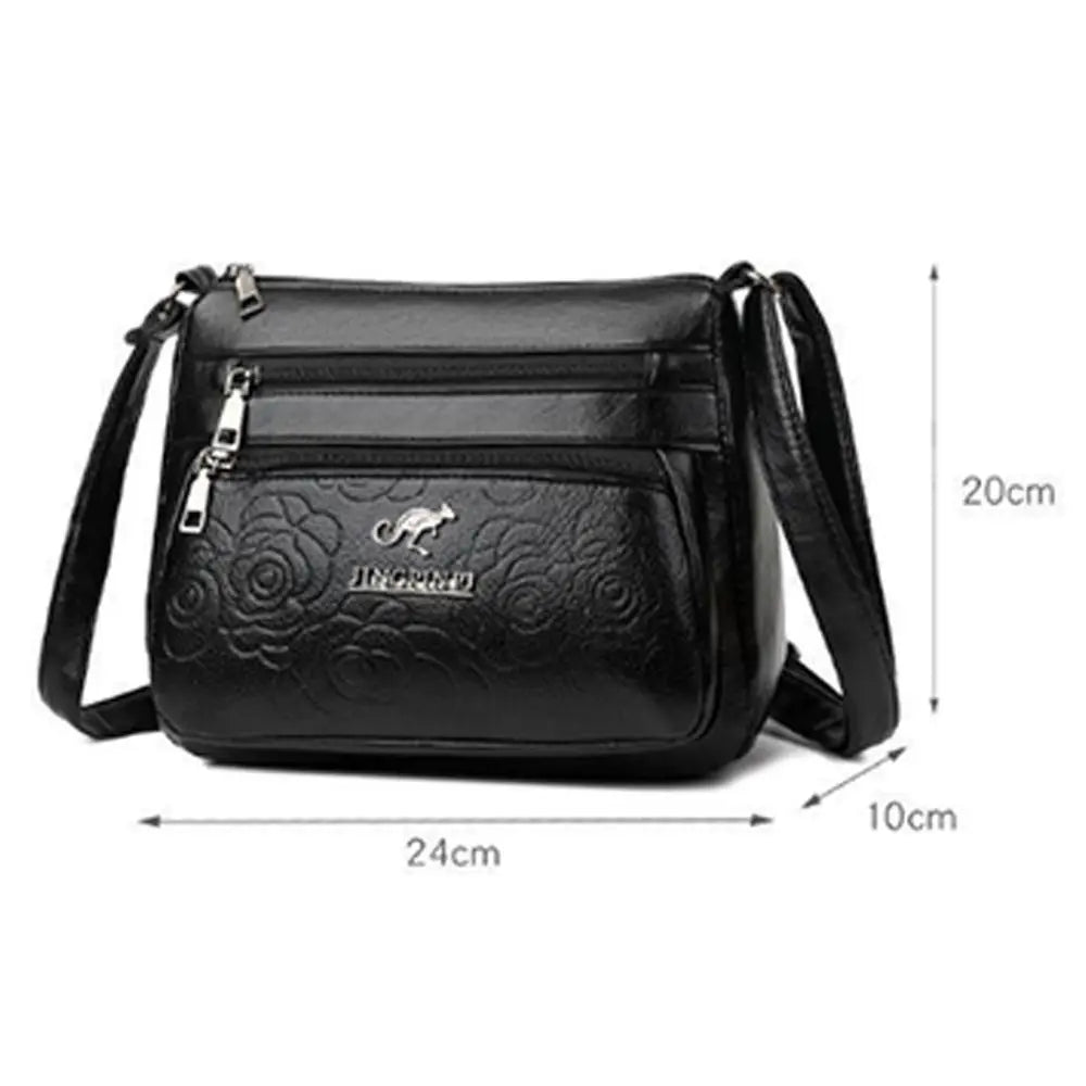 Women's Bag Middle-aged Bag Mother's Bag Fashion Multi-layer Large Capacity Single Shoulder Mother-in-law Buy Vegetable Bag - Tasawoq