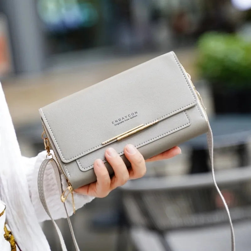 2024 New Women's Wallet Korean Multifunctional Shoulder Bag Mid-length Clutch Coin Purse - Tasawoq