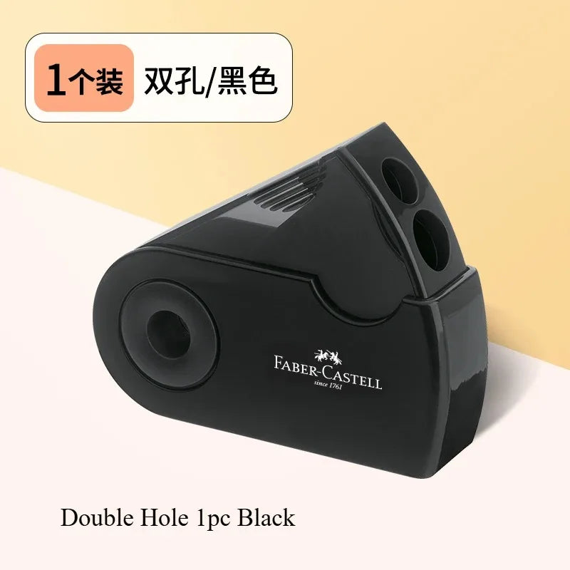 1Pc Faber Castell Double Hole Pencil Sharpener with Eraser Ladybug / Fish / Eagle Cute Stationery Back To School