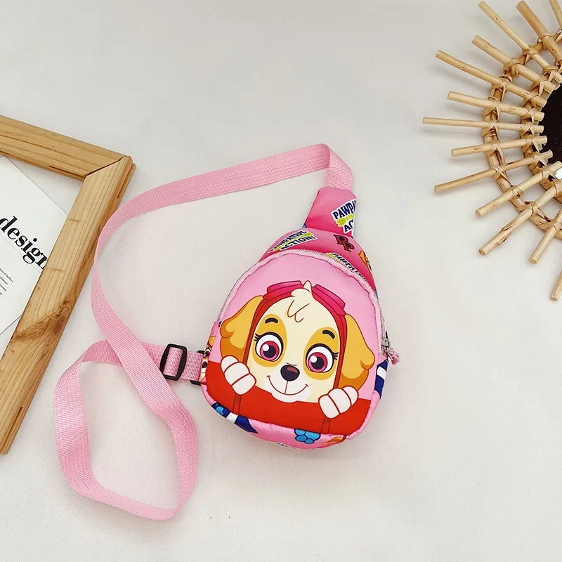 Paw Patrol Chest Bag Kids Children Mini Outdoor Shoulder Bags Boys Girls Paw Patrol Bag Costume Accessories Students Baby Bag - Tasawoq