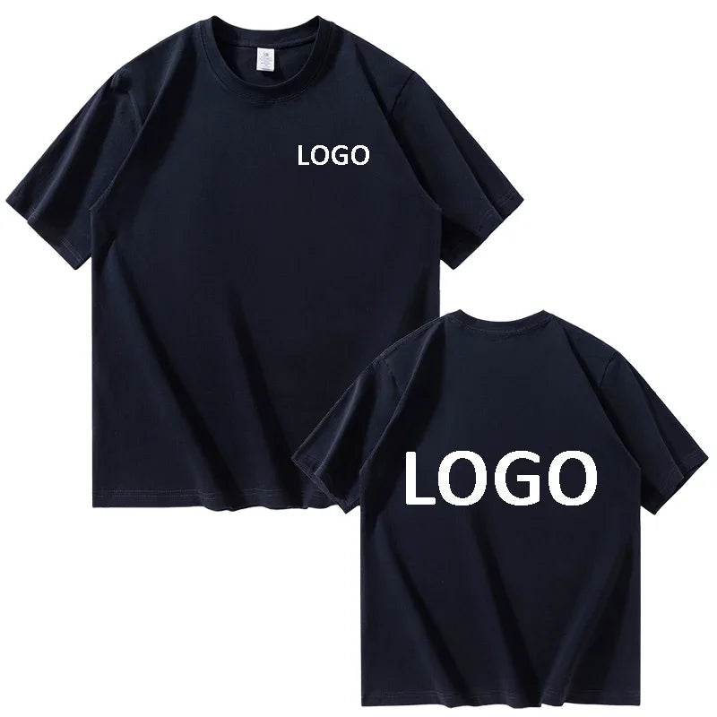 Customized Cotton Printed T-shirts Men Fashion Short Sleeve Tshirt Women Personality Casual Streetwear Tee Tops Camiseta - Tasawoq
