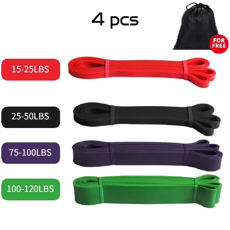 Resistance Bands Exercise Elastic Workout Ruber Loop Strength Rubber Band Gym Fitness Equipment Training Expander Unisex - Tasawoq