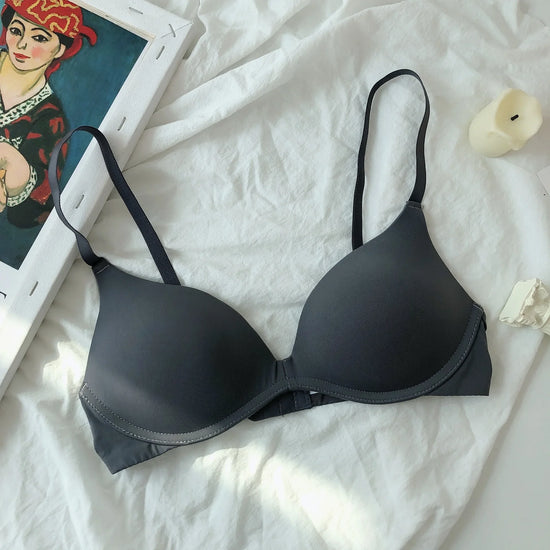 Backless Bras for Women Seamless Underwear Sexy Lingerie 3/4 Cup Bralette Top Wireless Brassiere Intimates Comfort T Shirt Bra - Tasawoq