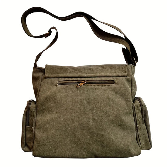 Vintage Cartoon Women Canvas Messenger Bag Large Capacity Tote Bag Women Shoulder Handbag - Tasawoq
