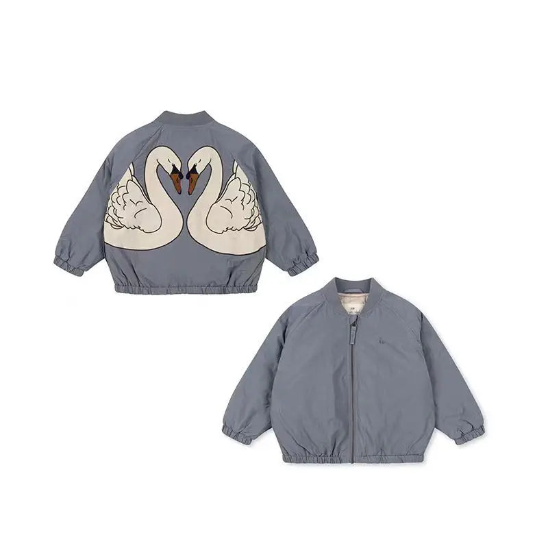 Children's Jackets 2024 Fall And Winter New Cartoon Fashion Boys And Girls Coat Cotton Warm Korean Jacket Children's Clothing - Tasawoq