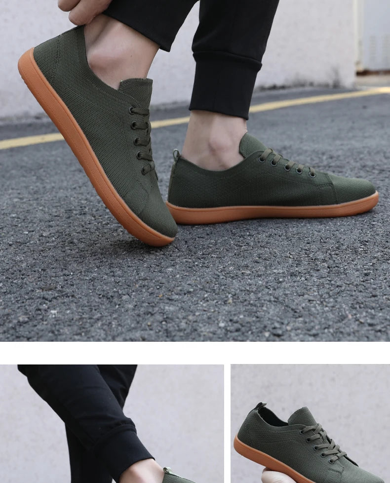Unisex Wide Barefoot Shoes for Men Women Outdoor Trail Running Minimalist Walking Shoes Lightweight and Breathable - Tasawoq