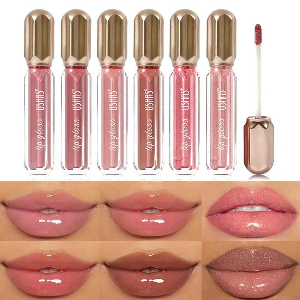 Mirror Pearl Lip Gloss Waterproof Long Lasting Moisturizing Lipstick Shine Glitter Lip Gloss Women Makeup Cosmetic - Tasawoq