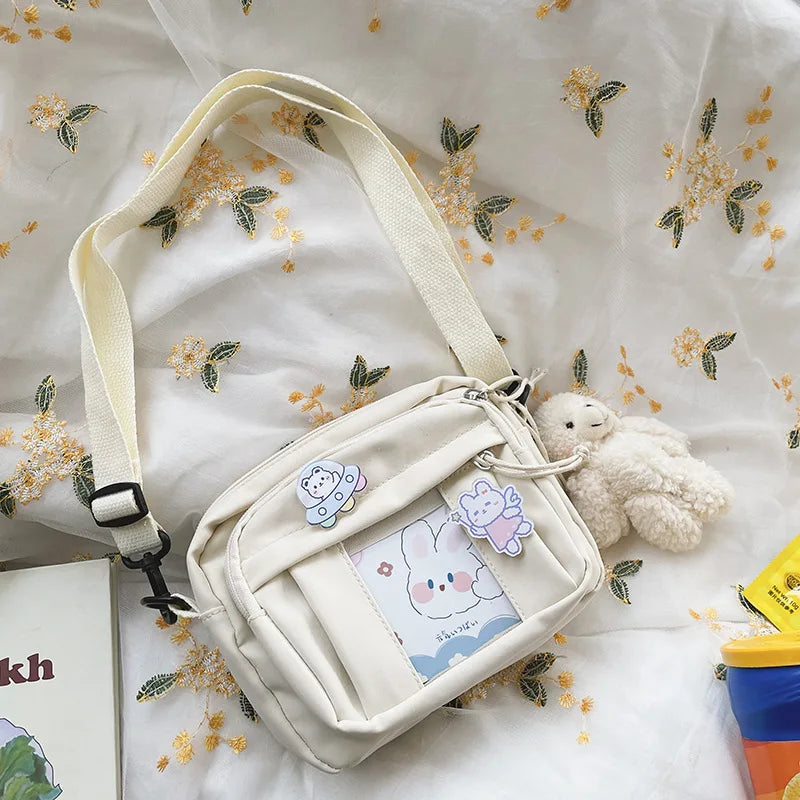 New Kawaii Bag Girls 2025 New JK Transparent Bag Small Crossbody Bag For Women Purses and Handbags Shoulder Bag Itabag Bolso - Tasawoq