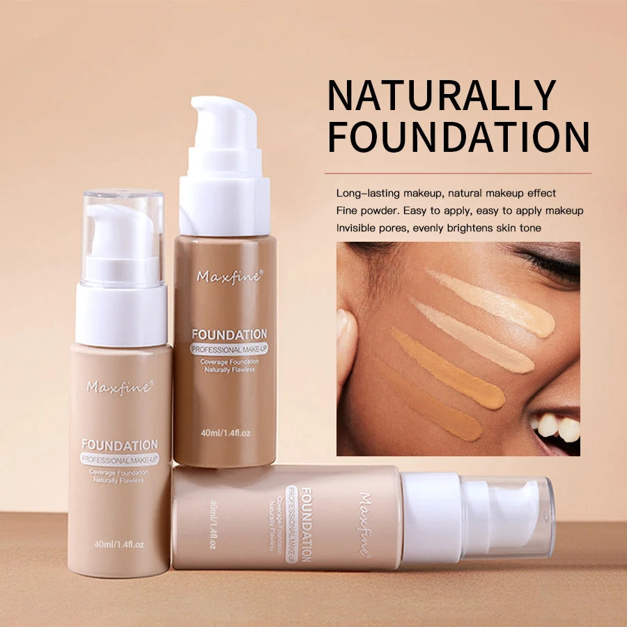 Liquid Foundation Effective Concealer Waterproof Sweat-resistant Makeup Professional Cosmetics - Tasawoq