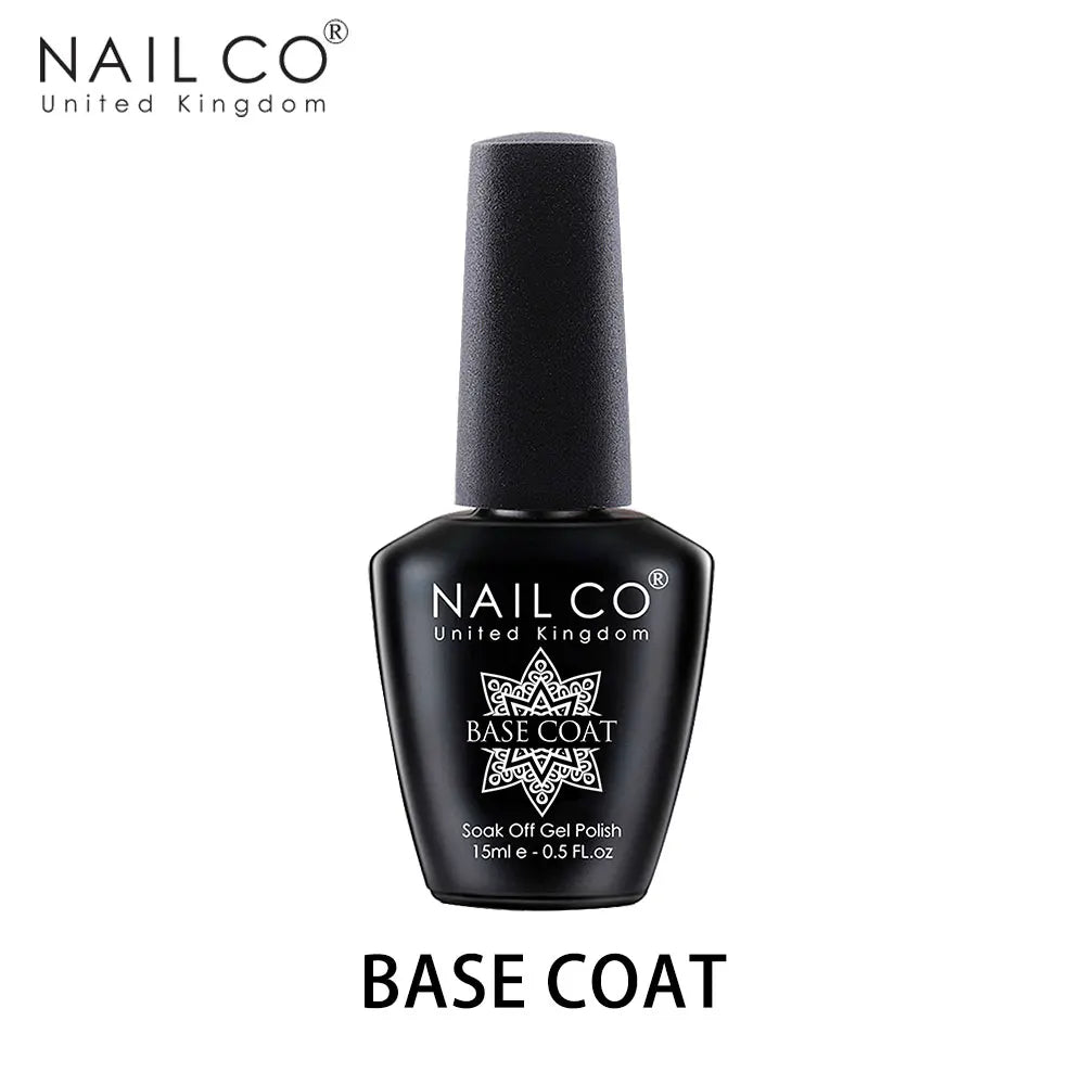 NAILCO 15ml Top Coat And Base Coat Art Design Gel Nail Polish UV Top Base Coat UV LED Soak Off Gel For Nail Decoration Varnish - Tasawoq