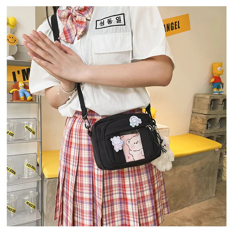 New Kawaii Bag Girls 2025 New JK Transparent Bag Small Crossbody Bag For Women Purses and Handbags Shoulder Bag Itabag Bolso - Tasawoq