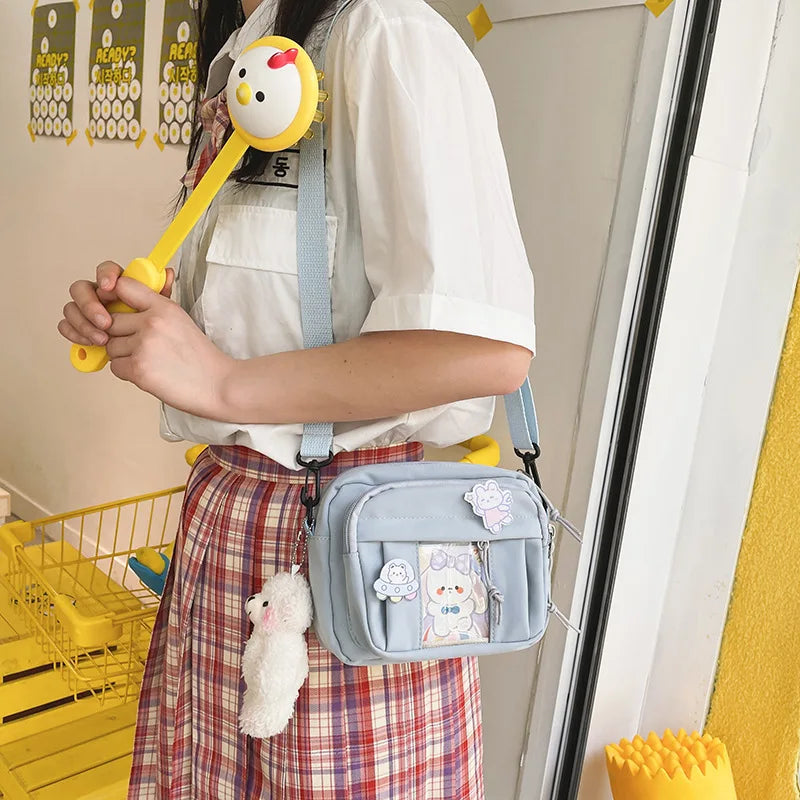 New Kawaii Bag Girls 2025 New JK Transparent Bag Small Crossbody Bag For Women Purses and Handbags Shoulder Bag Itabag Bolso - Tasawoq