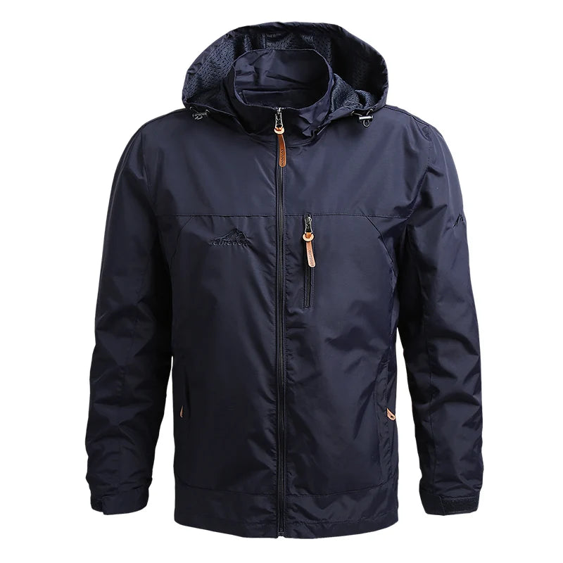2024 Winter Jacket Fashion Coat Hoodies Camping Hiking Jacket Men's Casual Waterproof Jacket Windbreaker Men Outerwear Clothes - Tasawoq