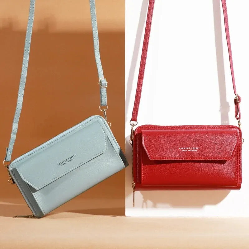 2023 New Crossbody Bag for Women Summer Small Market Simple One Shoulder Bag for Mobile Phone Double Layer Casual Small Body Bag - Tasawoq