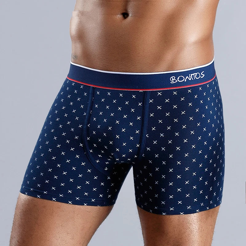Cotton Print Boxers For Man Underwear Mens Boxer Shorts And Underpants Sexy Men's Panties Plus Size Calecon Homme Brands - Tasawoq