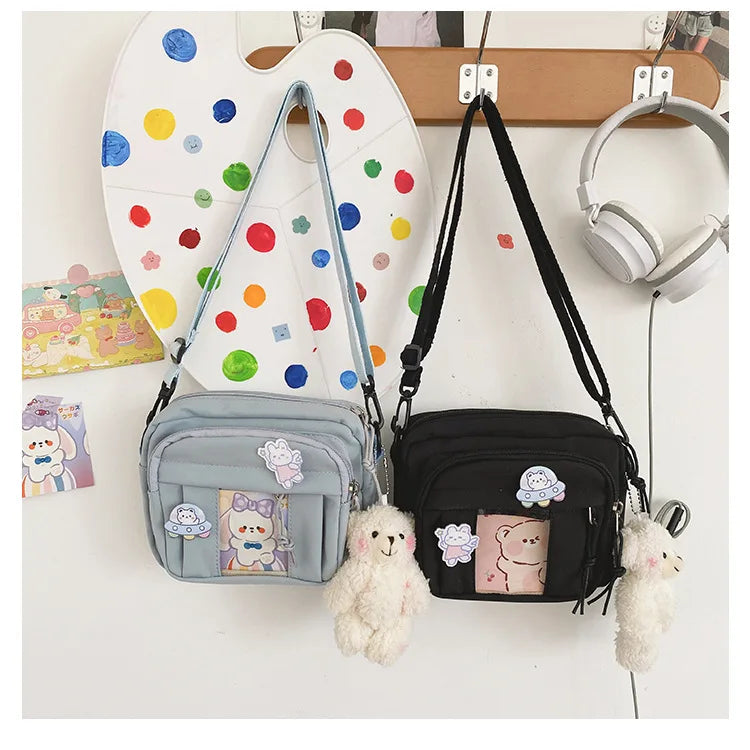 New Kawaii Bag Girls 2025 New JK Transparent Bag Small Crossbody Bag For Women Purses and Handbags Shoulder Bag Itabag Bolso - Tasawoq